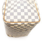 Louis Vuitton Speedy Ivory Damier Azur Handbag — view 7