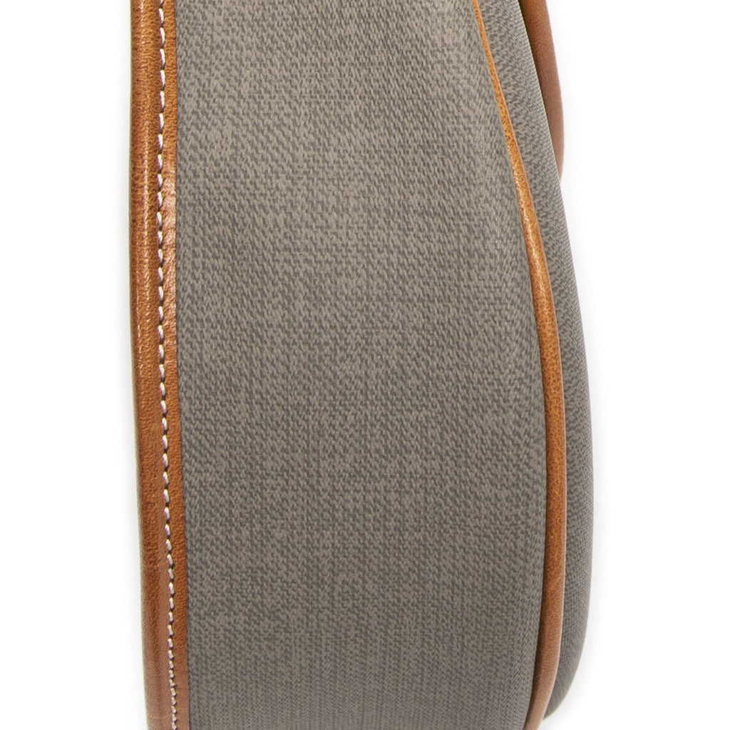 Dior Vintage Flap Crossbody Gray Brown Canvas — view 7