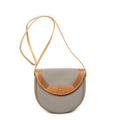 Dior Vintage Flap Crossbody Gray Brown Canvas