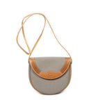 Dior Vintage Flap Crossbody Gray Brown Canvas