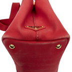 Prada Canapa Small Tote Red Canvas — view 8