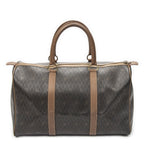 Dior Vintage Travel Boston Dark Gray Brown Honeycomb Canvas Shoulder — view 5