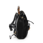 Gucci Rajibanbu Backpack Black Suede Leather — view 4