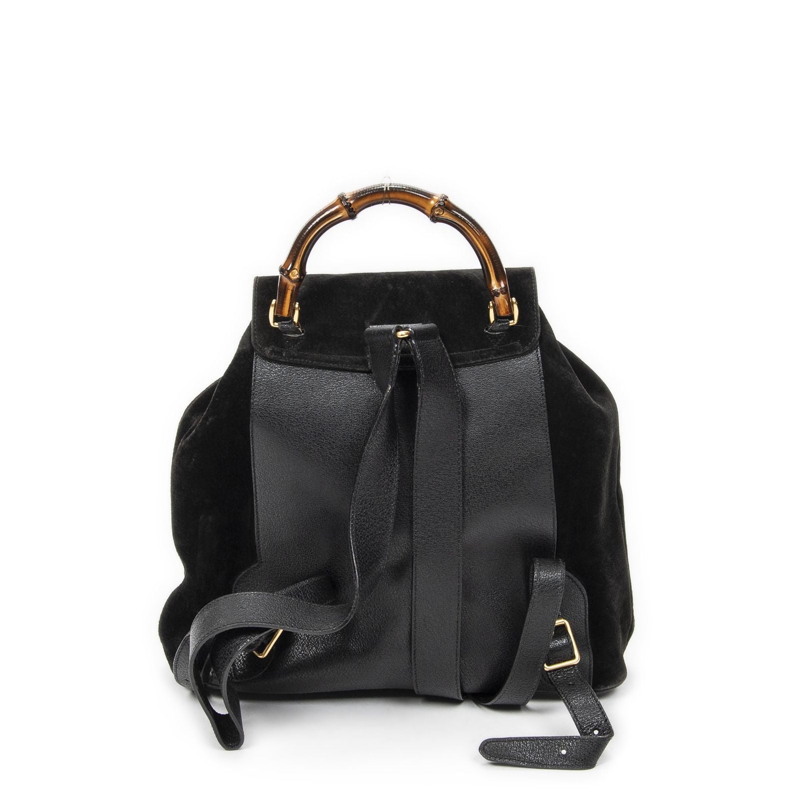 Gucci Rajibanbu Backpack Black Suede Leather — view 5