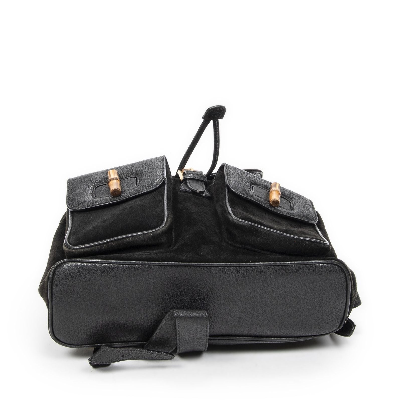 Gucci Rajibanbu Backpack Black Suede Leather — view 6