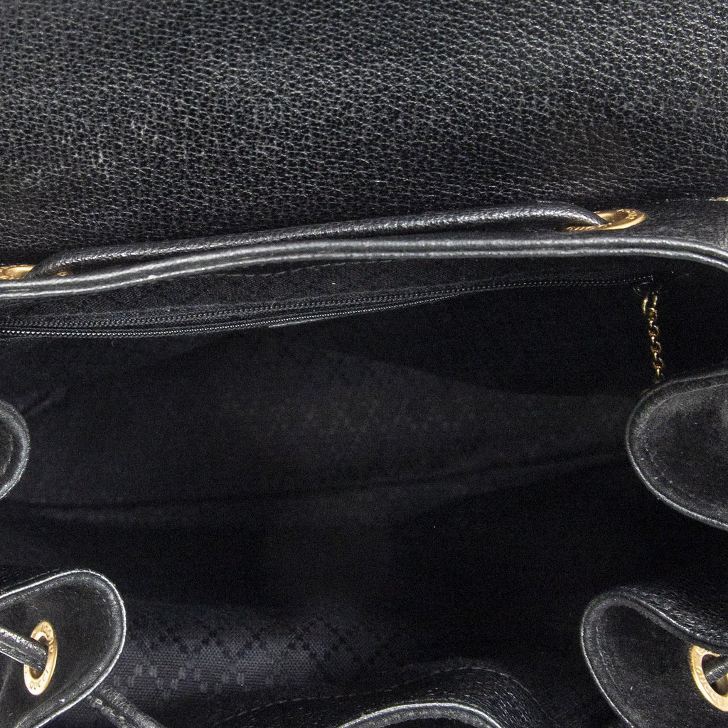 Gucci Rajibanbu Backpack Black Suede Leather — view 9