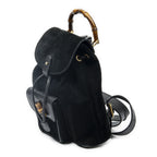 Gucci Minibumbu Backpack Black Suede Leather — view 2