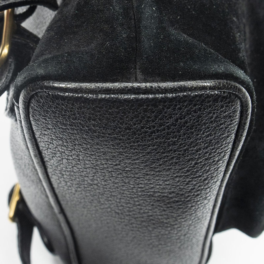 Gucci Minibumbu Backpack Black Suede Leather — view 7