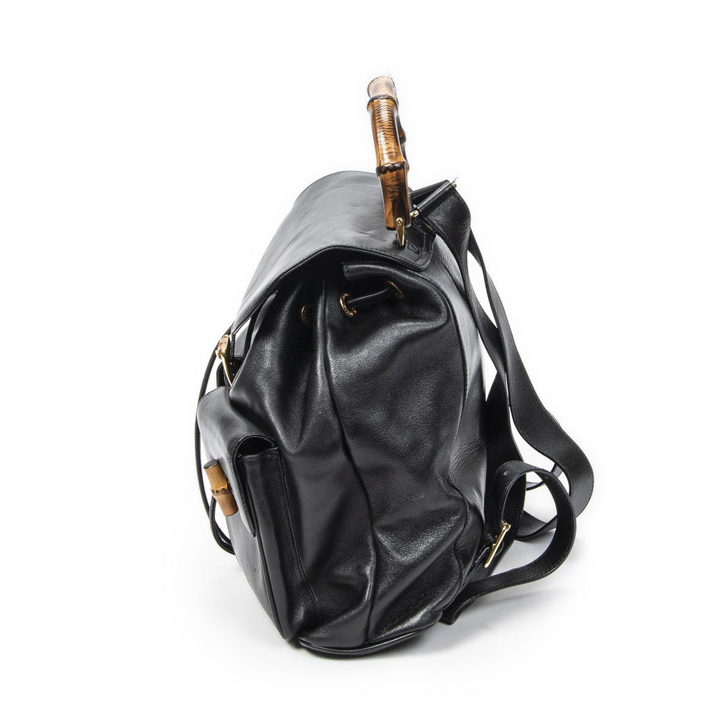 Gucci Rajibanbu Backpack Black Calfskin Leather — view 3