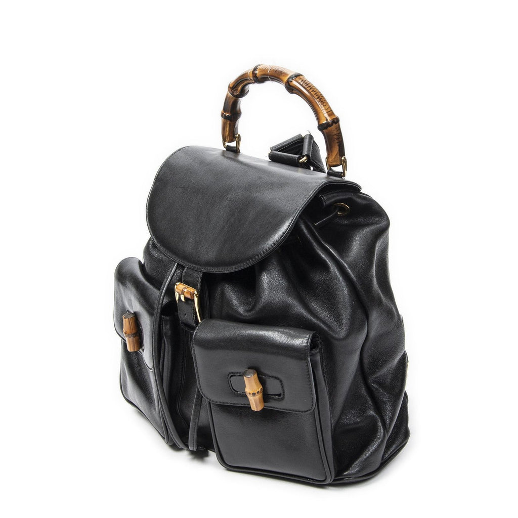 Gucci Rajibanbu Backpack Black Calfskin Leather — view 2