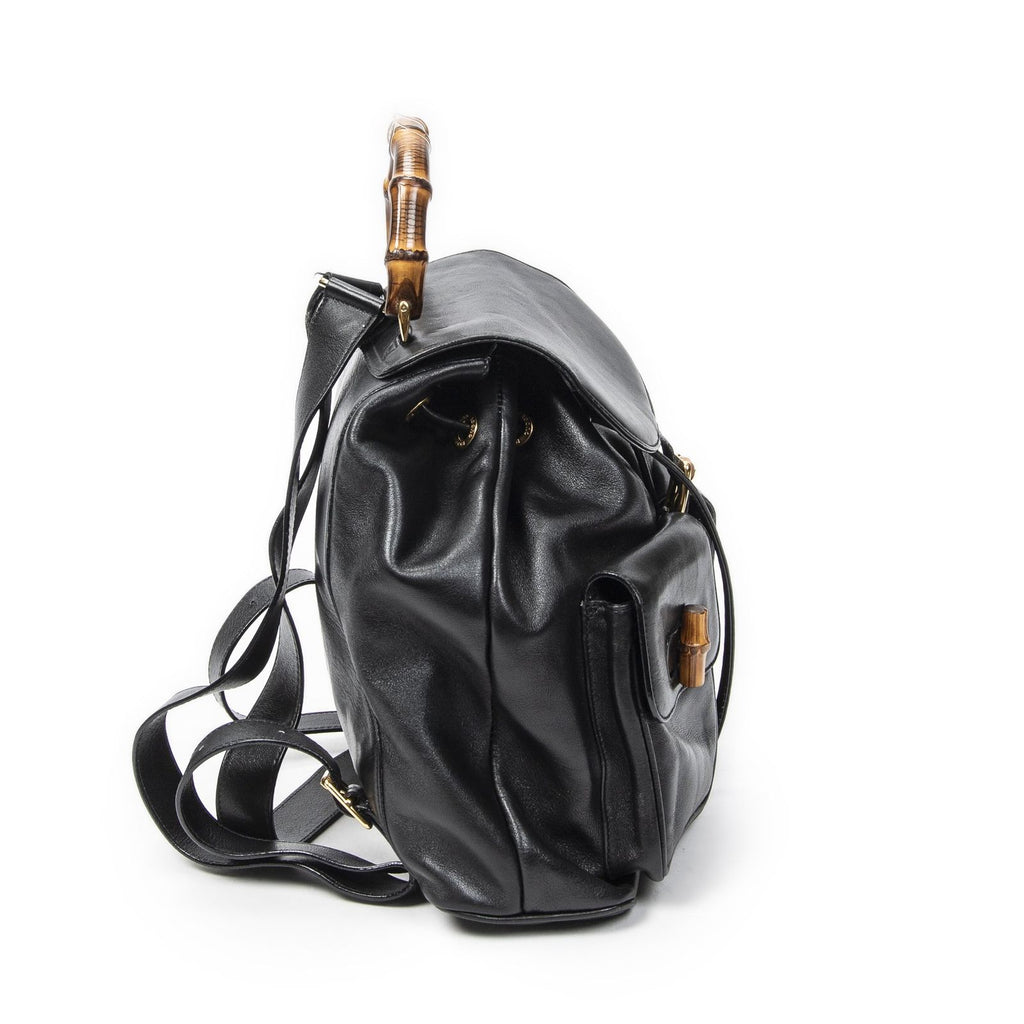 Gucci Rajibanbu Backpack Black Calfskin Leather — view 4