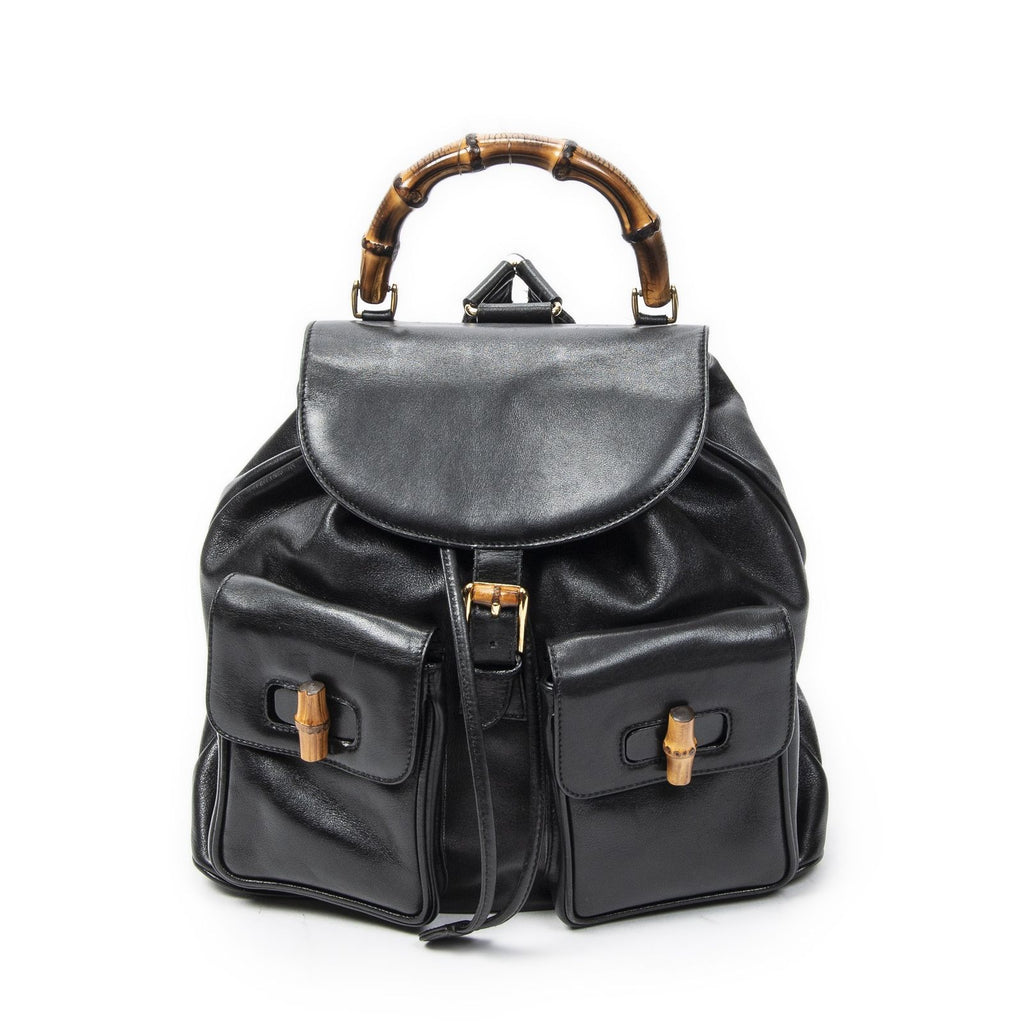 Gucci Rajibanbu Backpack Black Calfskin Leather