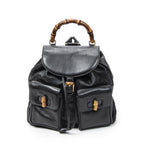 Gucci Rajibanbu Backpack Black Calfskin Leather