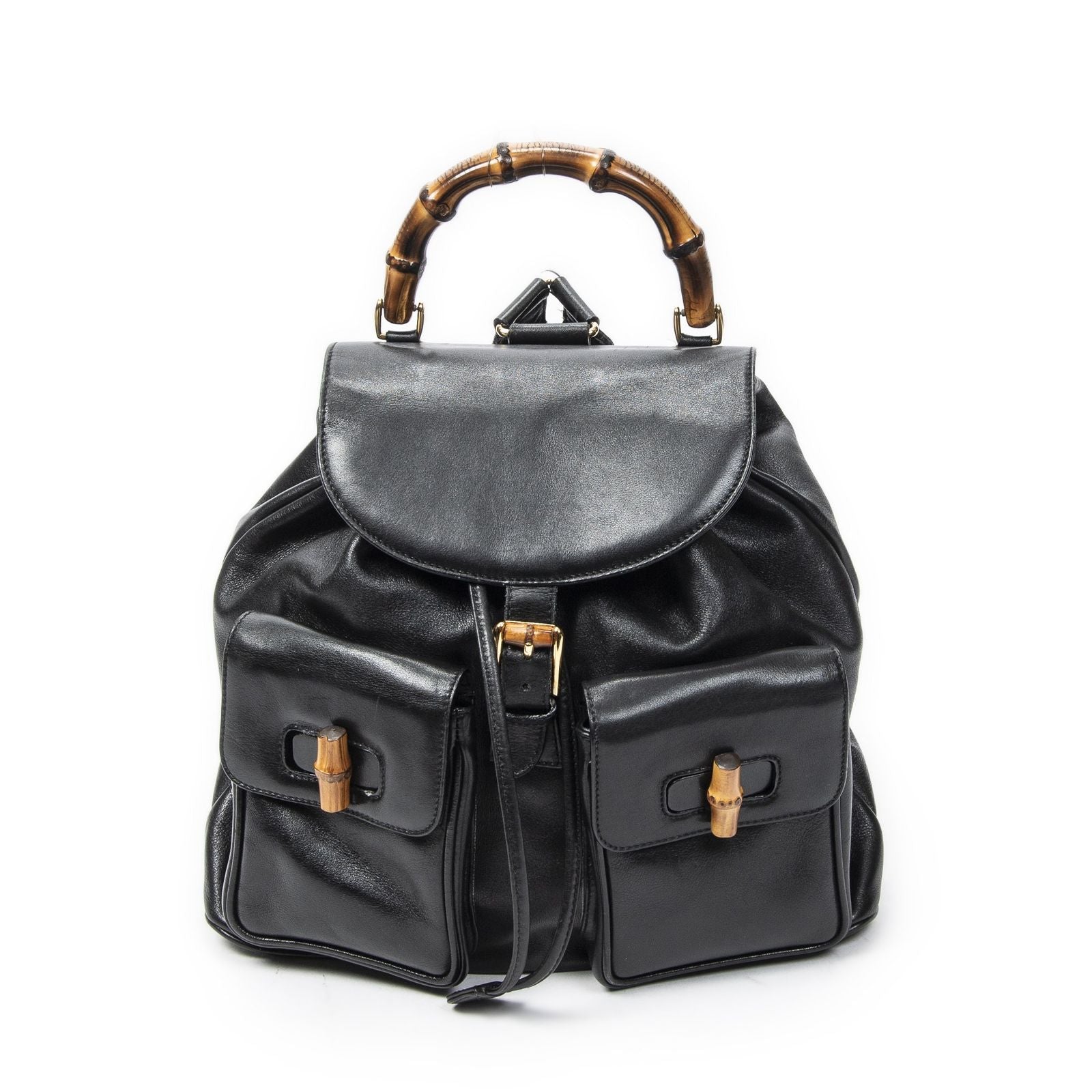 Gucci Rajibanbu Backpack Black Calfskin Leather
