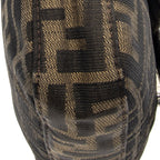 Fendi Baguette Tan Dark Brown Zucca Canvas Messenger — view 8