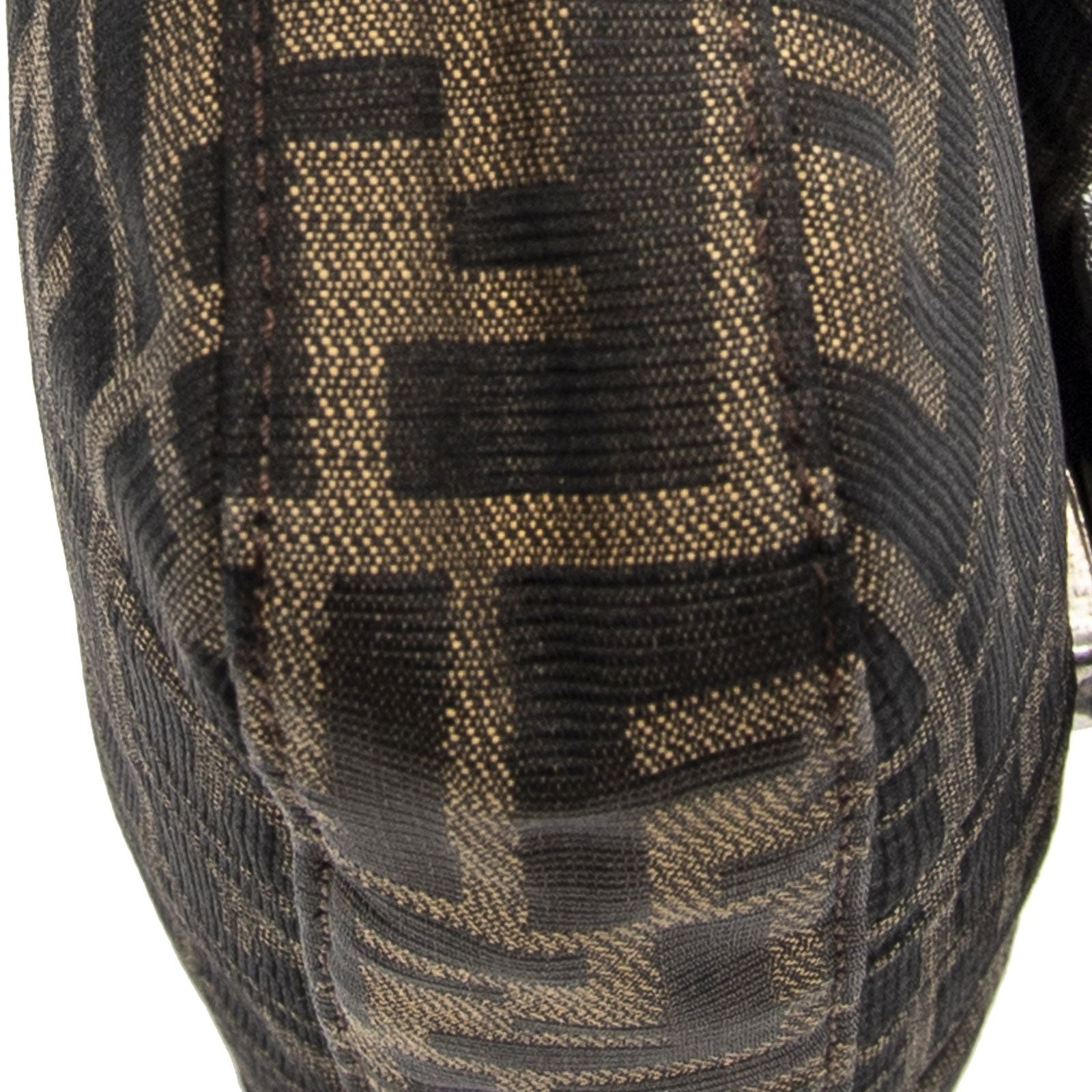Fendi Baguette Tan Dark Brown Zucca Canvas Messenger — view 8