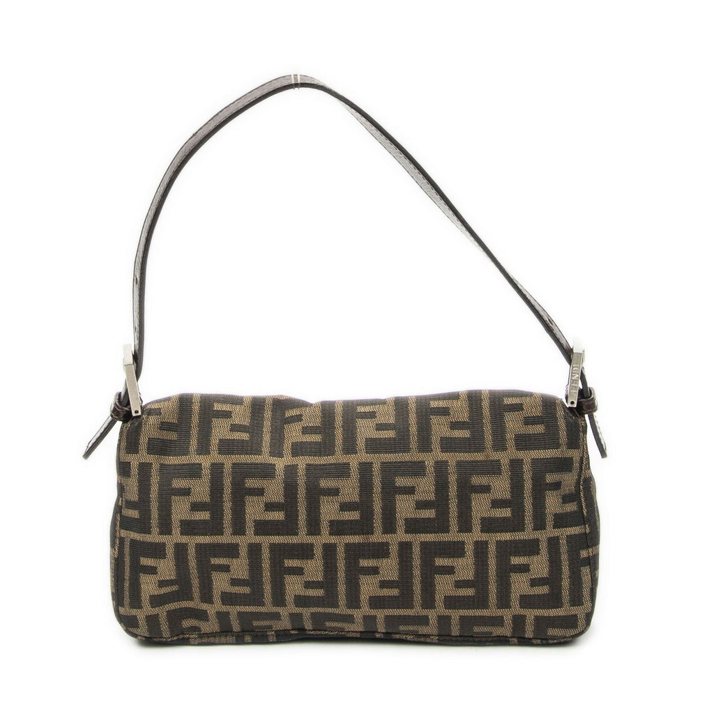 Fendi Baguette Tan Dark Brown Zucca Canvas Messenger — view 5