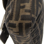 Fendi Baguette Tan Dark Brown Zucca Canvas Messenger — view 7
