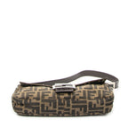 Fendi Baguette Brown Black Zucca Canvas Messenger — view 6