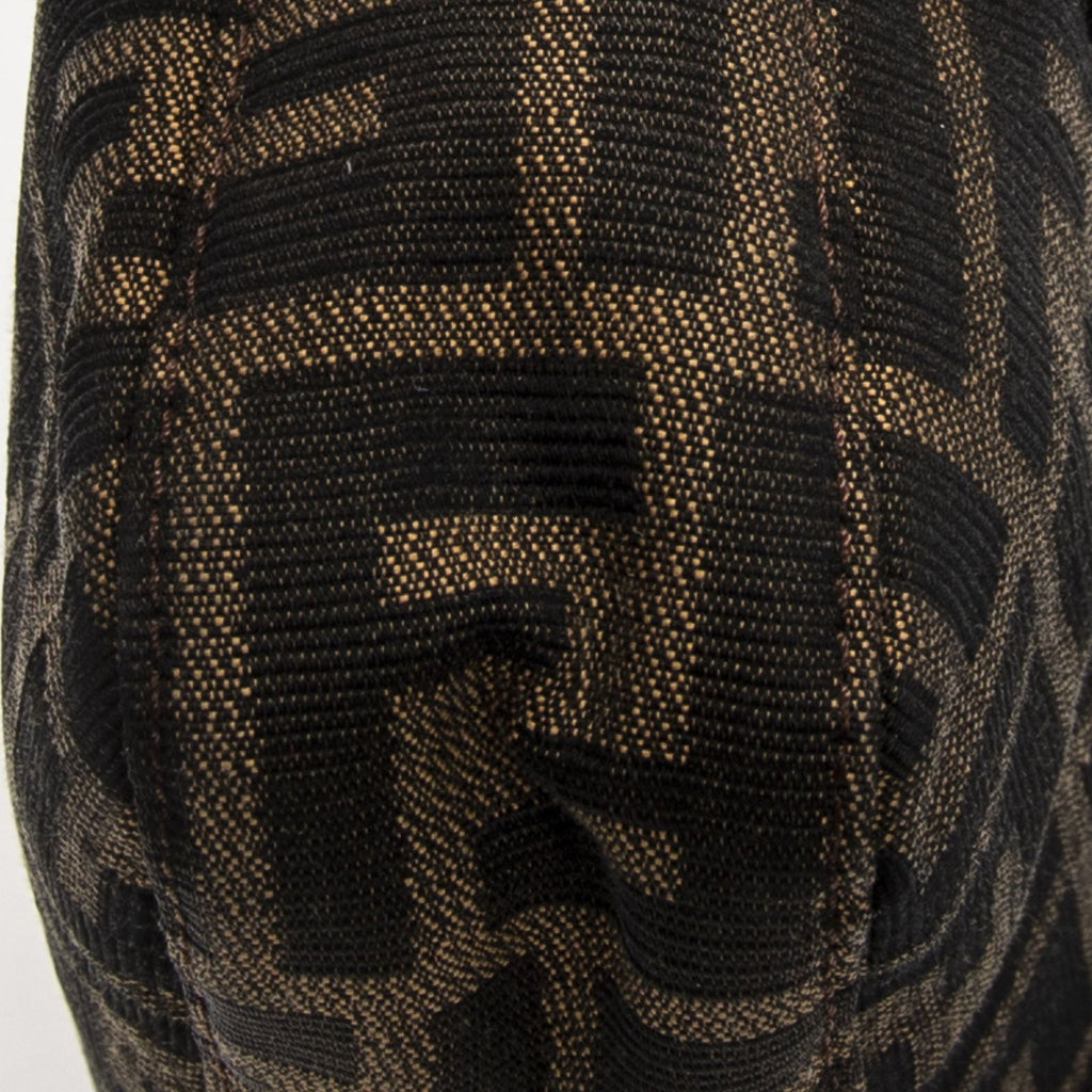 Fendi Baguette Brown Black Zucca Canvas Messenger — view 8