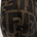 Fendi Baguette Brown Black Zucca Canvas Messenger — view 8