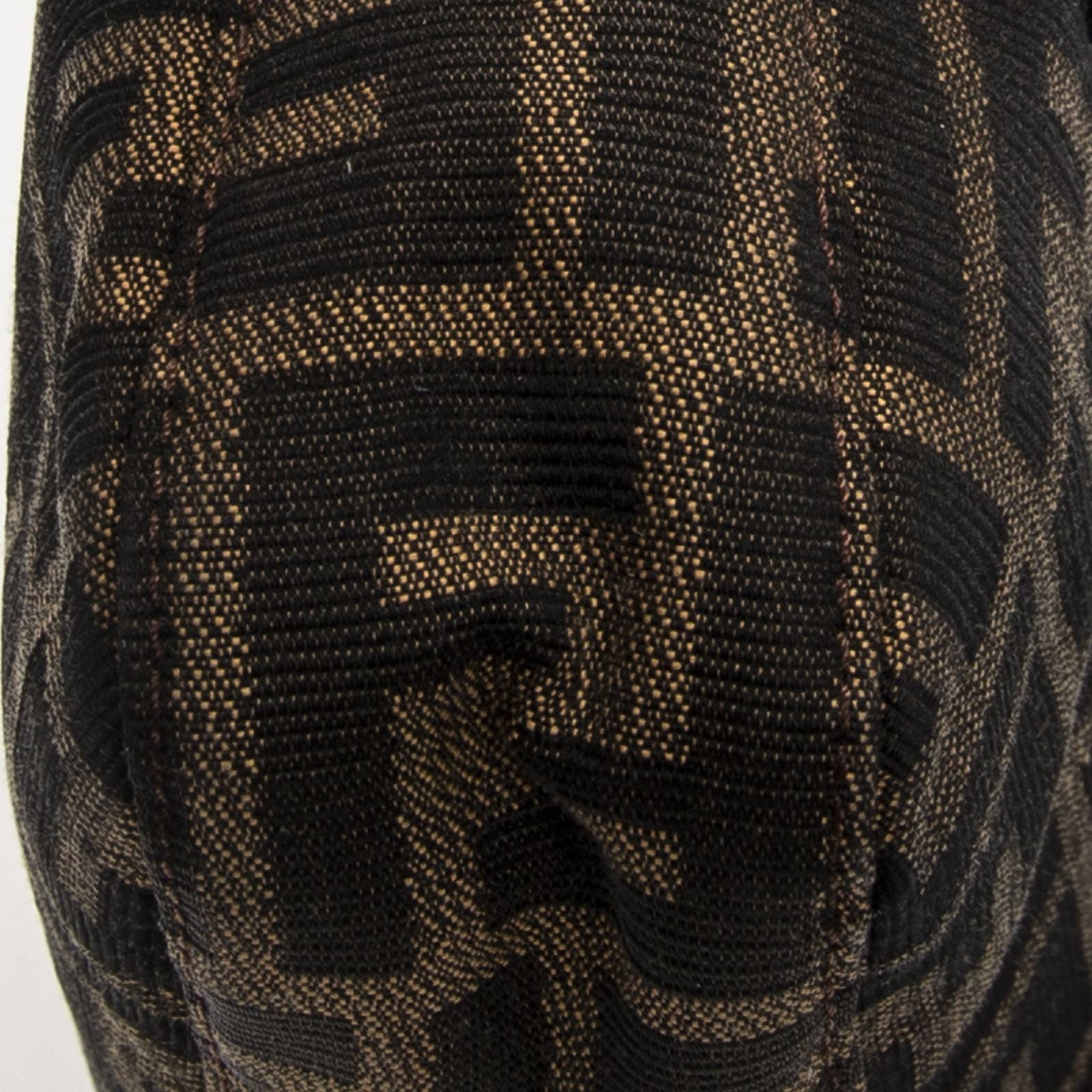 Fendi Baguette Brown Black Zucca Canvas Messenger — view 8