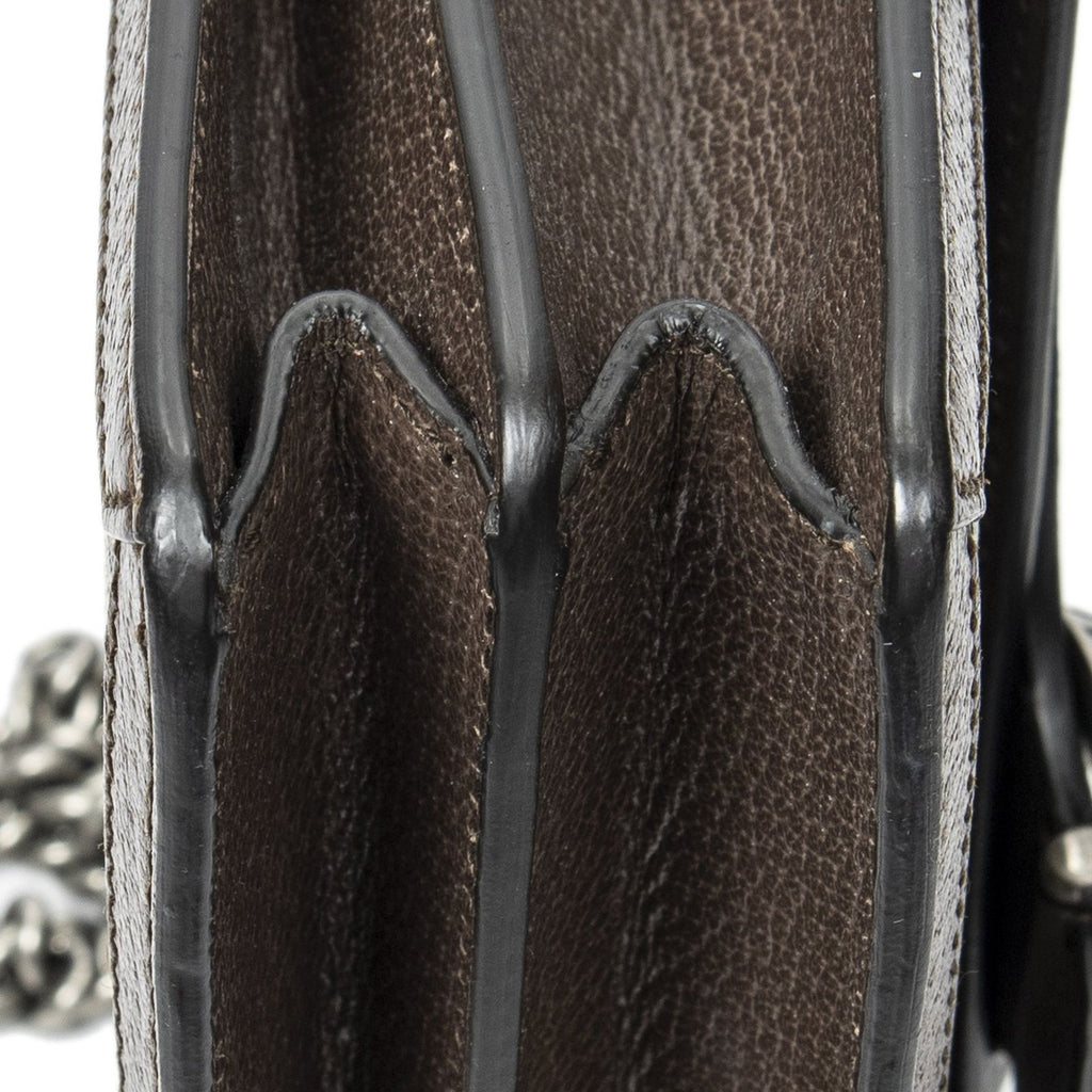 Gucci Small Dionysus Chain Crossbody Beige Brown Supreme Canvas — view 7