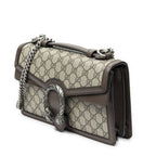 Gucci Small Dionysus Chain Crossbody Beige Brown Supreme Canvas — view 2