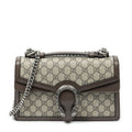 Gucci Small Dionysus Chain Crossbody Beige Brown Supreme Canvas