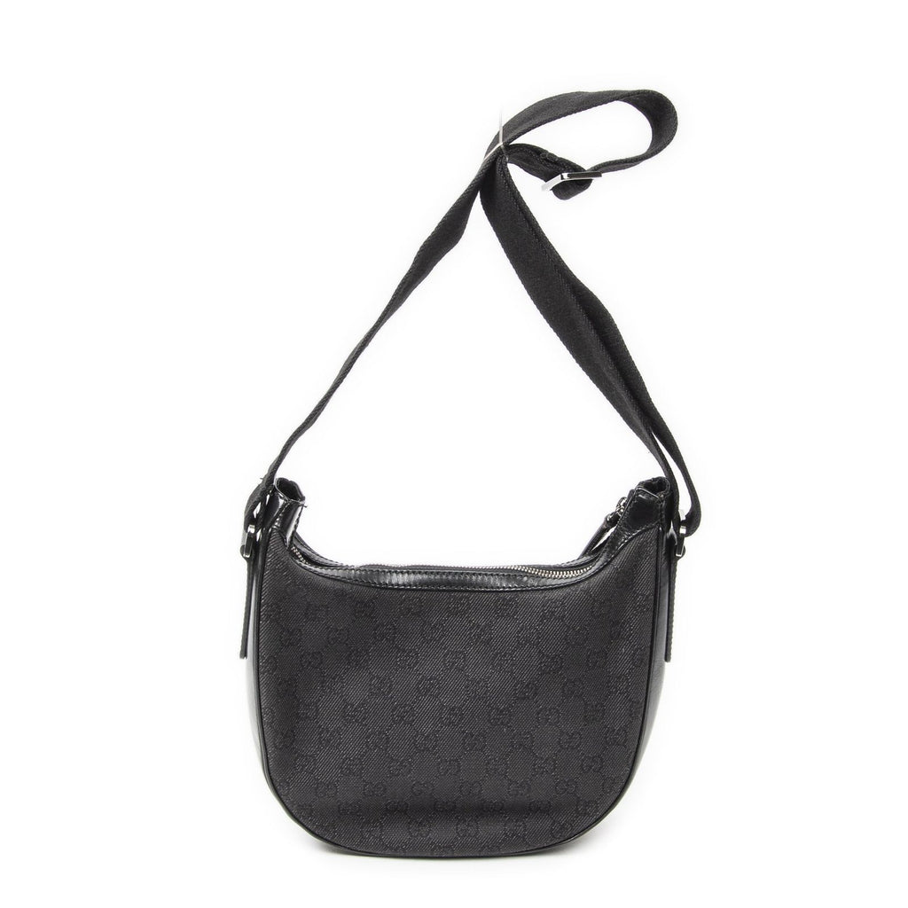 Gucci Hobo Crossbody Black GG Denim Canvas — view 5