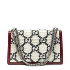 Gucci Small Dionysus Chain Crossbody Ivory Red Tweed — view 5