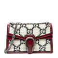 Gucci Small Dionysus Chain Crossbody Ivory Red Tweed