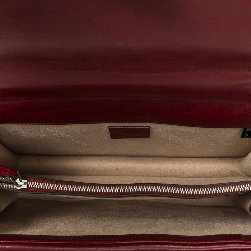 Gucci Small Dionysus Chain Crossbody Ivory Red Tweed — view 9
