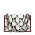 Gucci Small Dionysus Chain Crossbody Ivory Red Tweed — view 5