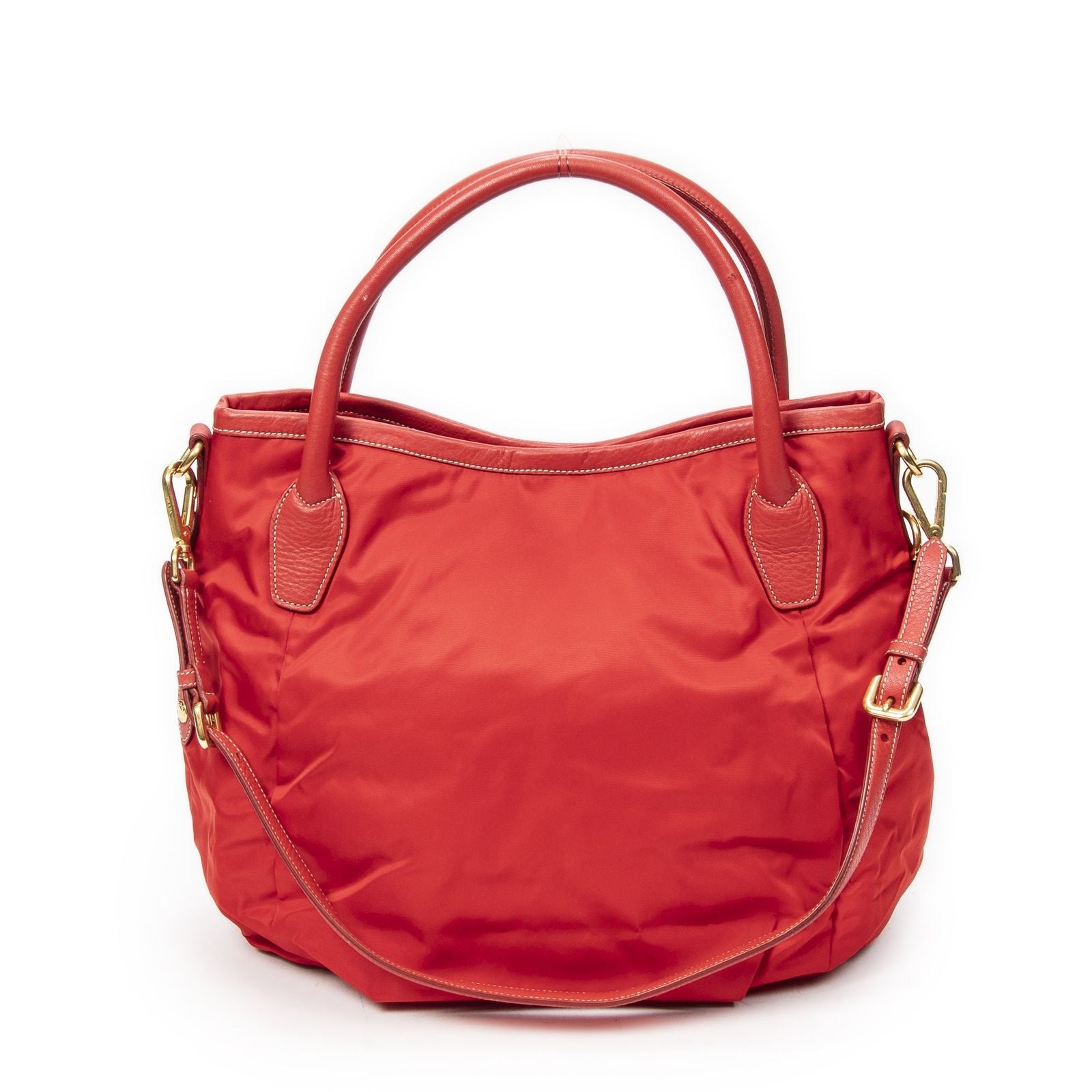 Prada Hobo Red Nylon Canvas — view 5