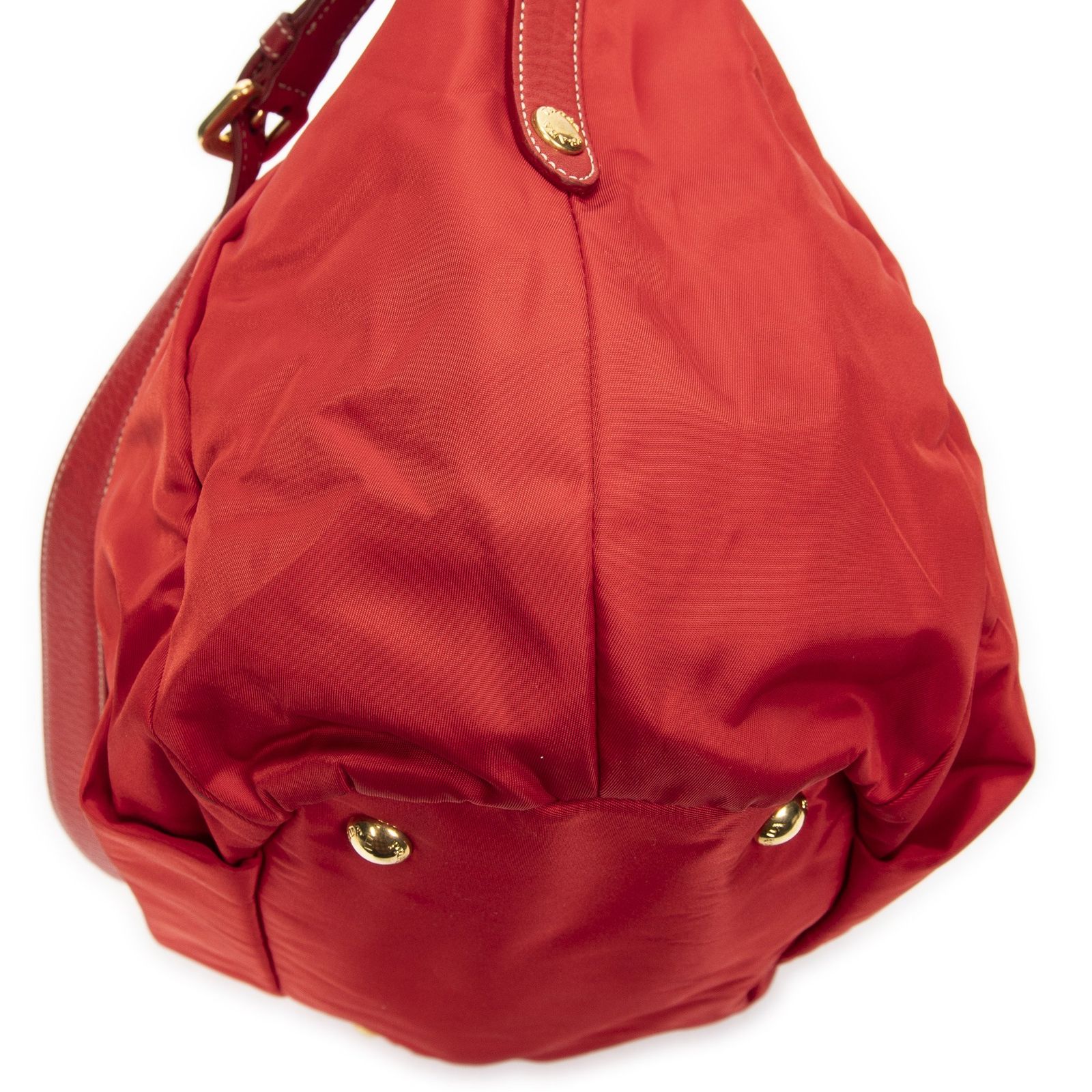 Prada Hobo Red Nylon Canvas — view 7