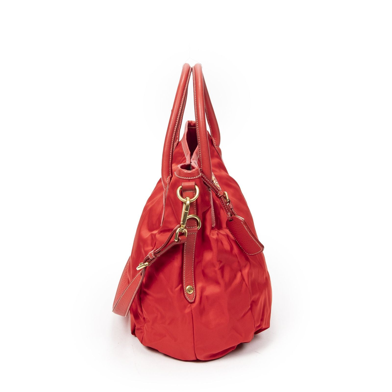 Prada Hobo Red Nylon Canvas — view 4