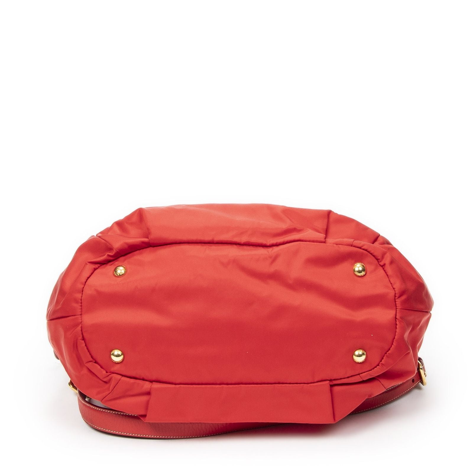 Prada Hobo Red Nylon Canvas — view 6