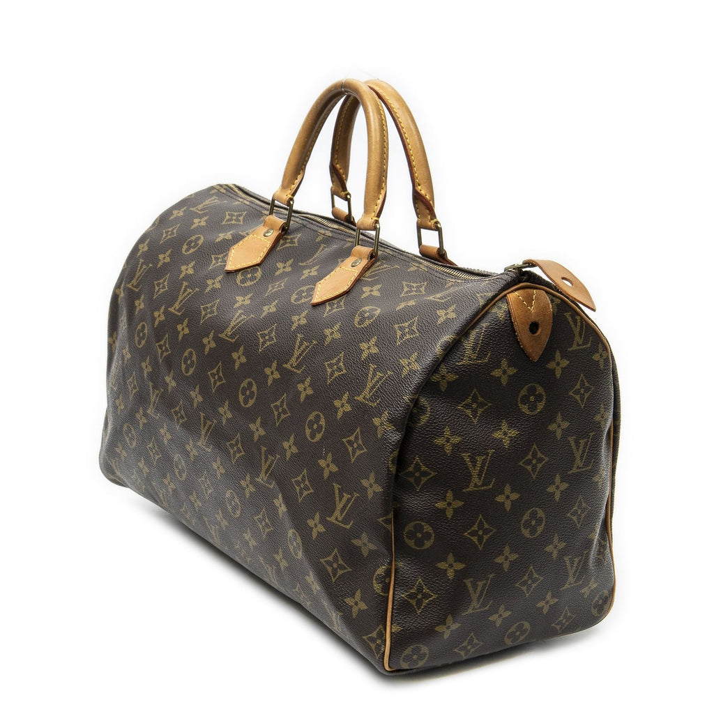Louis Vuitton Speedy Brown Monogram Canvas Handbag — view 2