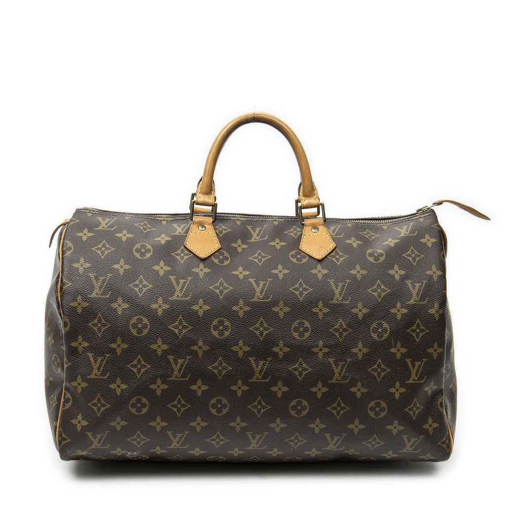 Louis Vuitton Speedy Brown Monogram Canvas Handbag
