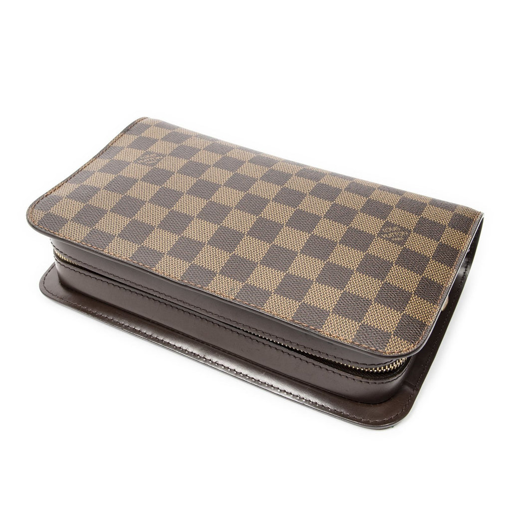 Louis Vuitton St Clutch Brown Damier Ebene — view 6