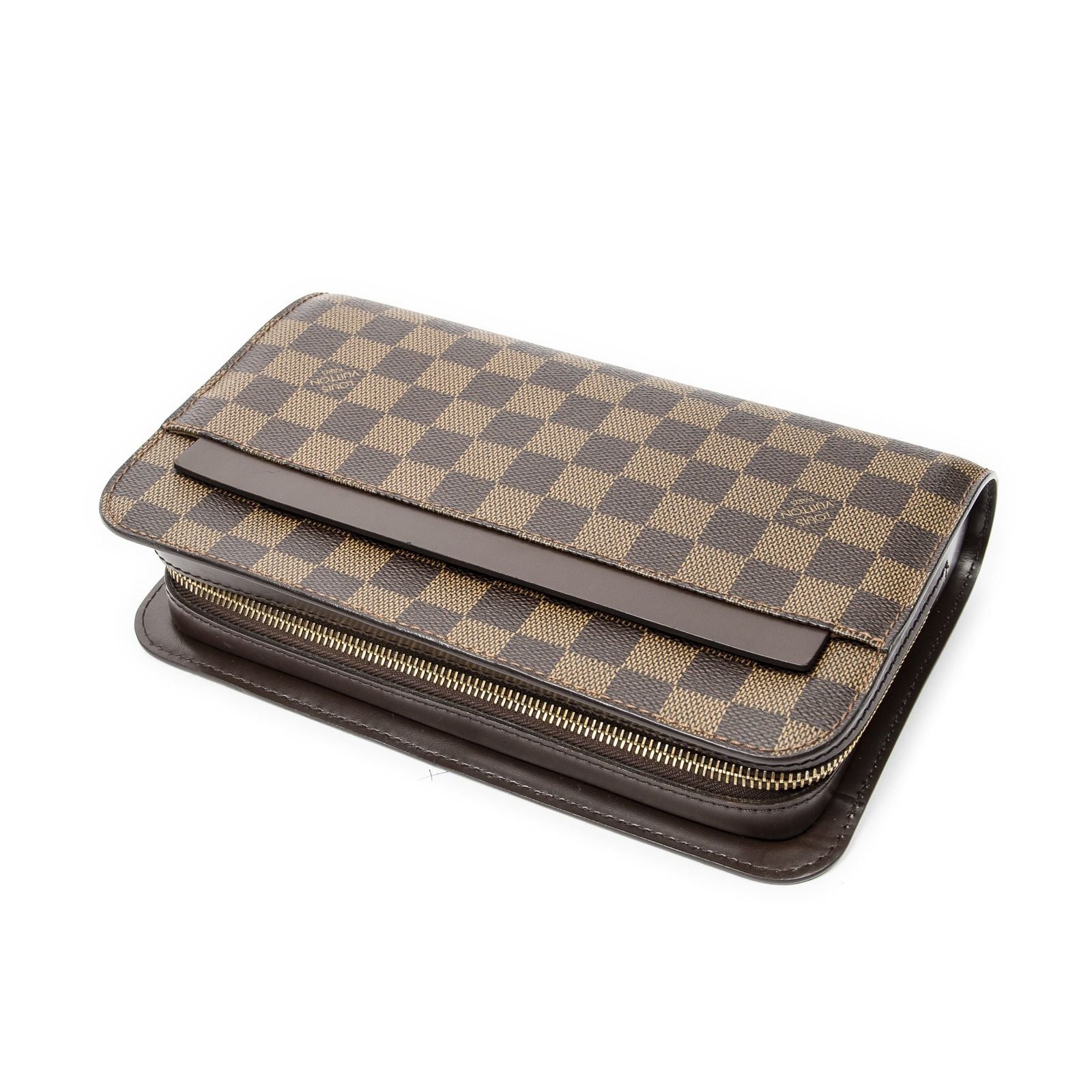 Louis Vuitton St Clutch Brown Damier Ebene — view 5
