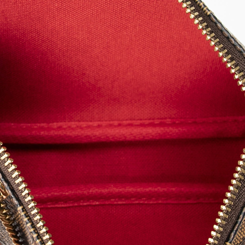 Louis Vuitton Mini Pochette Brown Damier Ebene — view 9