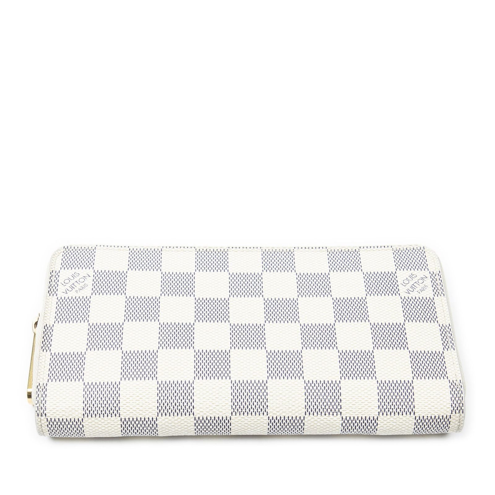 Louis Vuitton Zippy Wallet Ivory Damier Azur — view 8