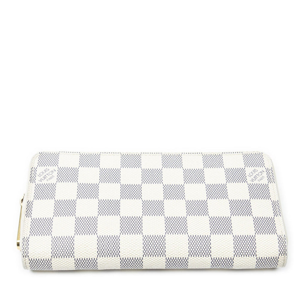 Louis Vuitton Zippy Wallet Ivory Damier Azur — view 3