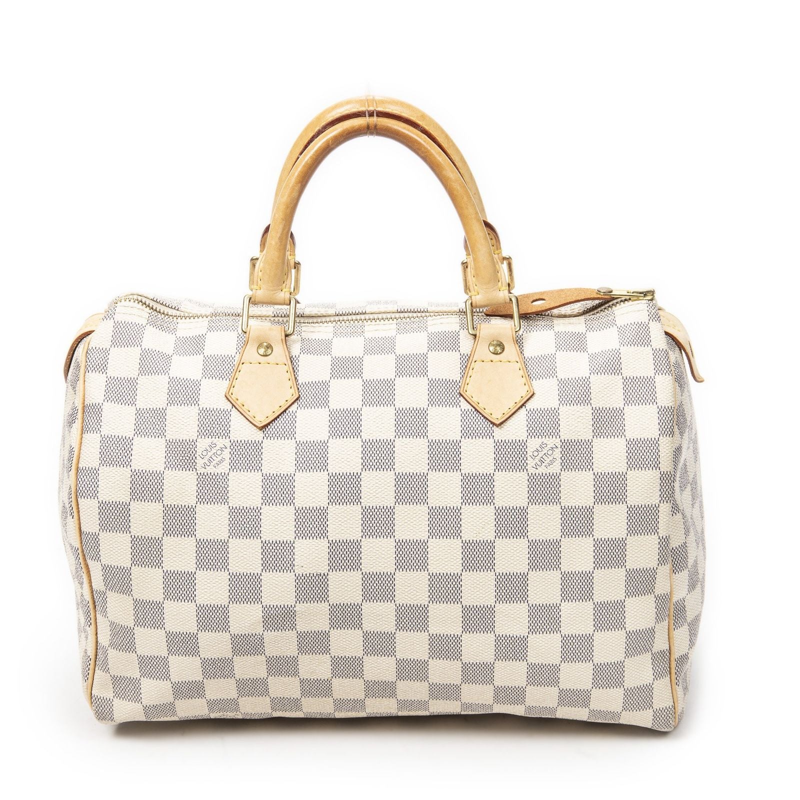 Louis Vuitton Speedy Ivory Damier Azur Handbag