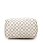 Louis Vuitton Speedy Ivory Damier Azur Handbag — view 6