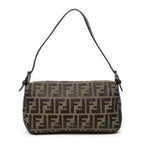 Fendi Baguette Khaki Dark Brown Zucca Canvas — view 5