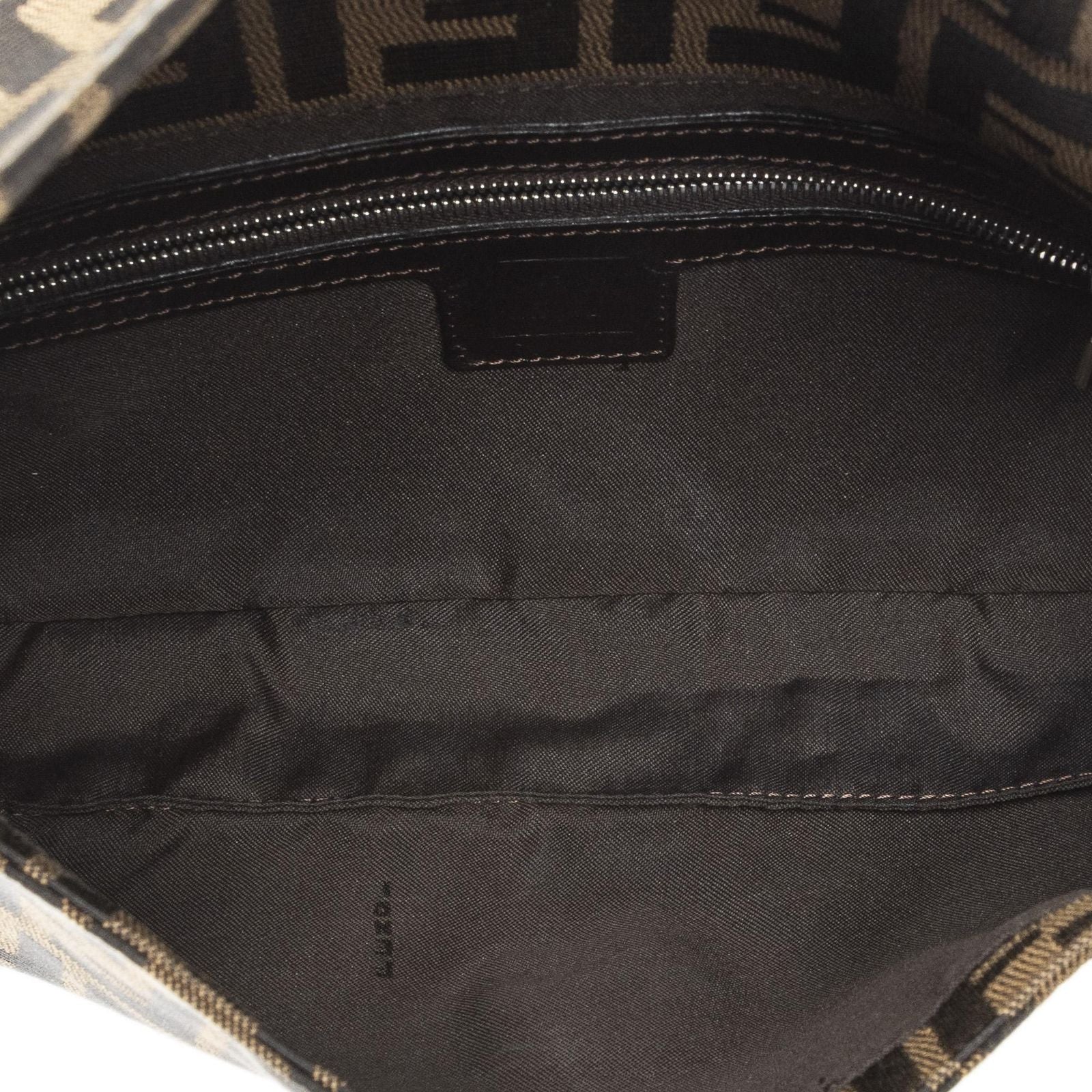 Fendi Baguette Khaki Dark Brown Zucca Canvas — view 9
