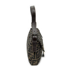 Fendi Baguette Khaki Color Brown Zucca Canvas Messenger — view 4